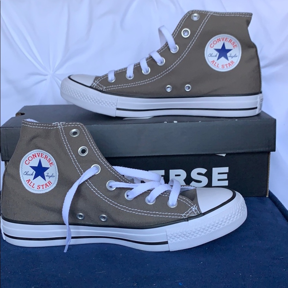 Brand New Charcoal Converse High Tops